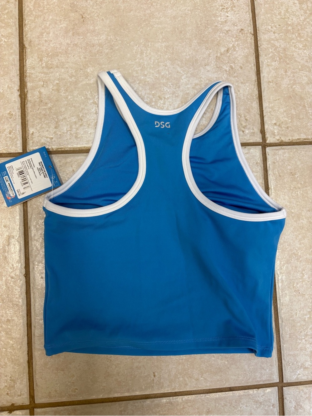 DSG Two-Piece Girls Athletic Set with White Trim - Picture 2 of 4